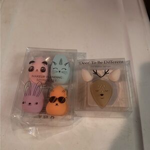 Cute Animal Makeup Blending Sponge Set